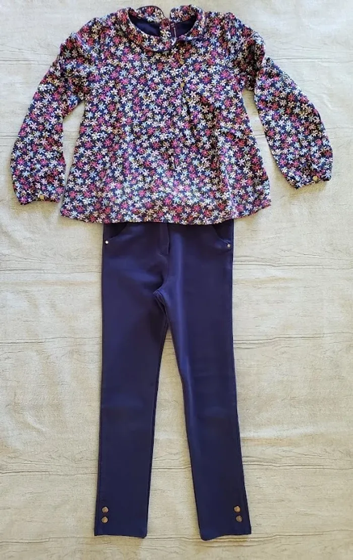 Ensemble Sergent major 8 ans bleu marine - photo numéro 2