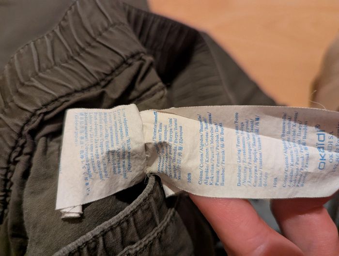 Baggy Okaïdi kaki 100% coton - photo numéro 5