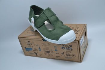 Cienta - Sandales en toile Kaki (P.34)