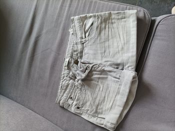 Mini short en jean gris