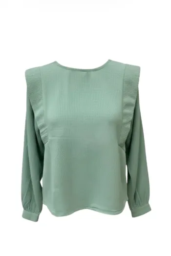 Haut Season vert manches longues femme Taille M Neuf