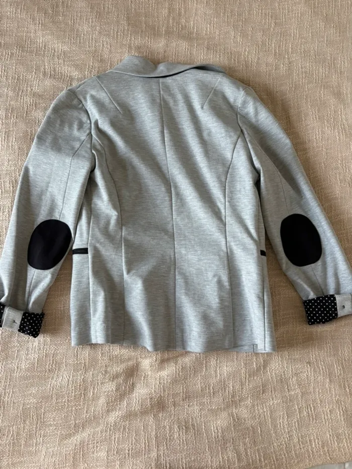 Blazer Naf Naf gris et noir – Taille 38 - photo numéro 2
