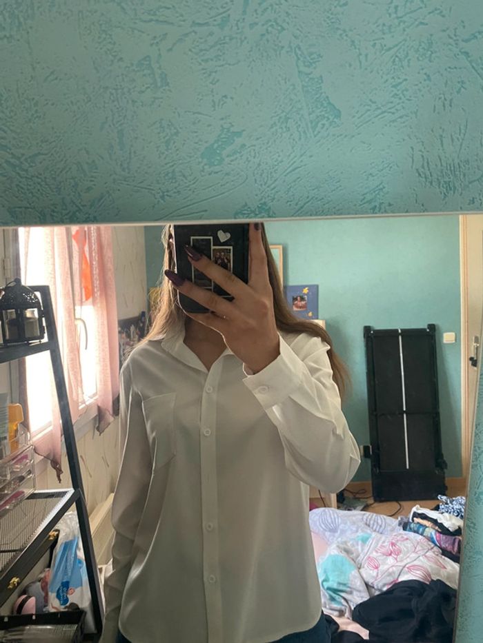 chemise blanche. SHEIN taille M - photo numéro 2