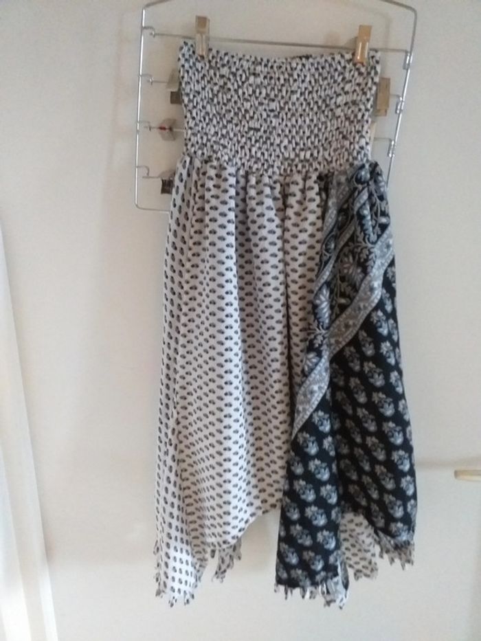 Jupe longue smokée ou Robe courte