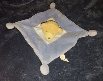 Doudou nounours bleu