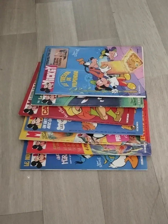 Lot Vintage 7 magazines Journal de Mickey année 1983 L058 - photo numéro 2