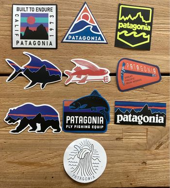 10 stickers Patagonia