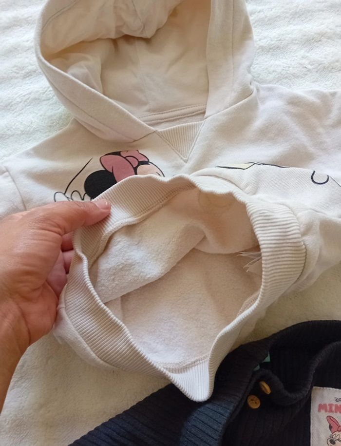 Ensemble sweat +legging côtelé 6mois Disney 🌸🩷 - photo numéro 3