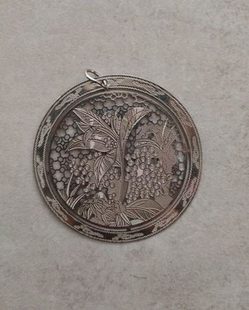 Pendentif femme en filigrane en argent sterling