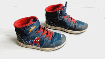 Chaussures garçon baskets scratchs montantes Spiderman pointure 30