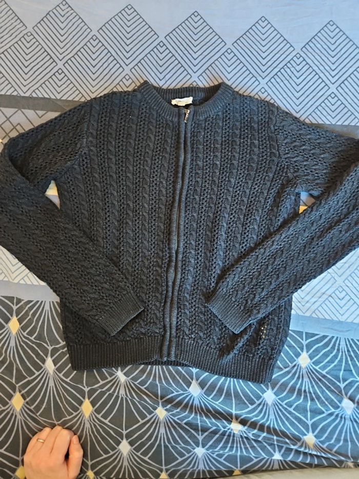Gilet zippé noir Lc kids 10 ans