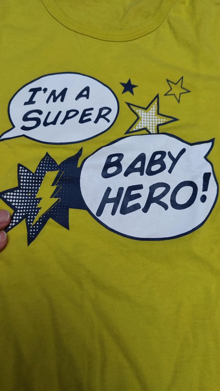 T-shirt ML baby hero - photo numéro 2