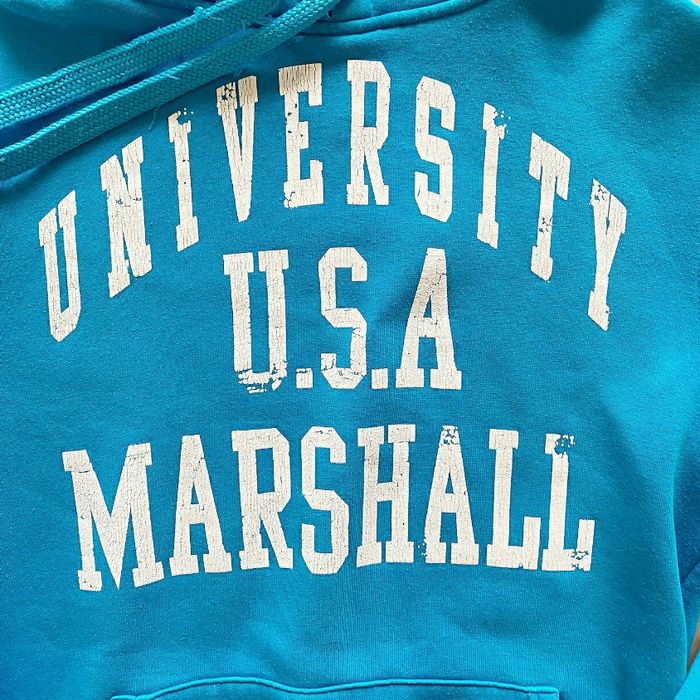 University USA Marshall Hoodie sweat bleu Homme Exclusive Streetwear (Taille L) - photo numéro 7
