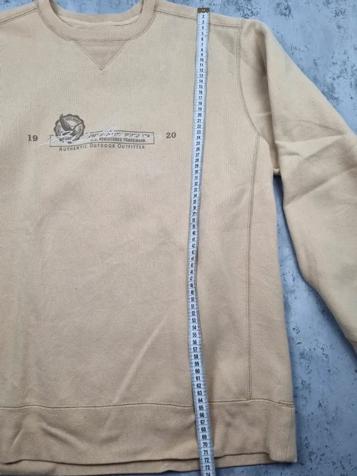 Sweat Eddie Bauer jaune – Taille L Homme (mesures en photos) - photo numéro 5