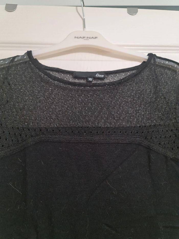 Pull fin noir - photo numéro 2