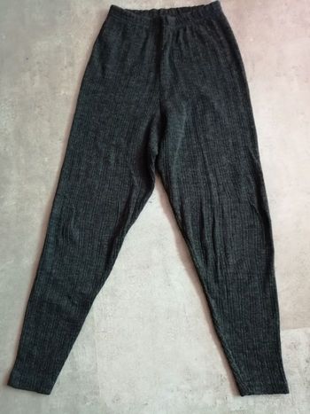 Calecon long chaud épais noir Taille 3