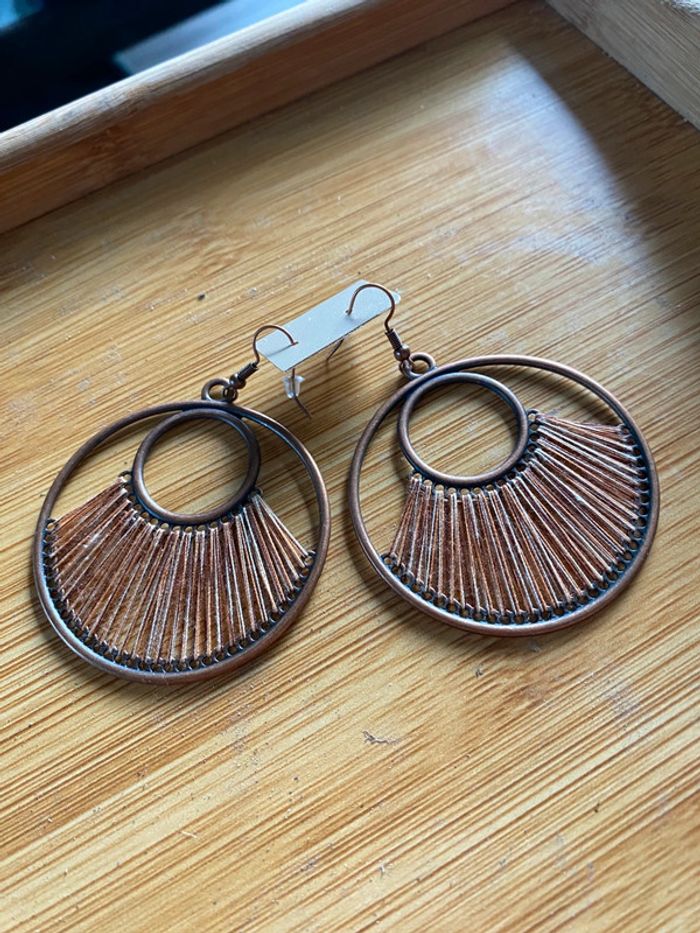Magnifiques boucles d’oreilles bohèmes - photo numéro 2