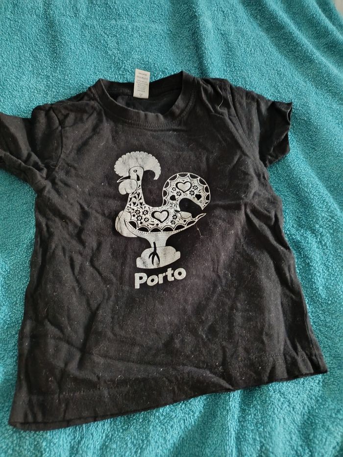Tee shirt noir cow porto