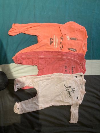 Lot de 3 pyjamas bébé fille