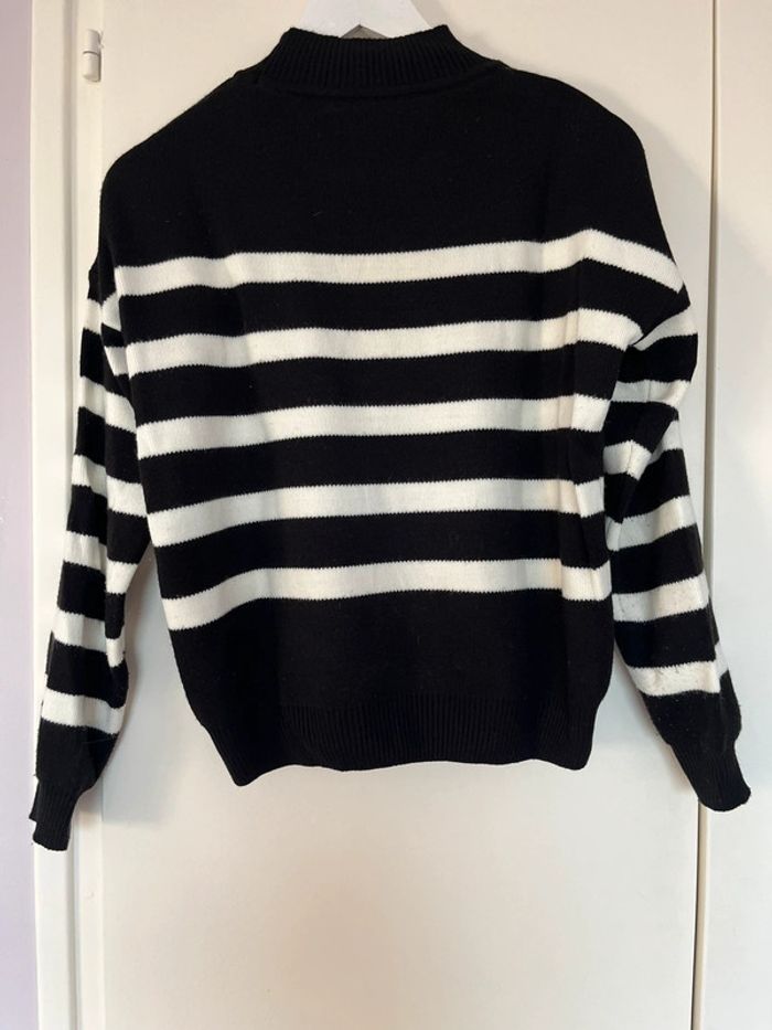 pull marinière blanc et noir - photo numéro 2