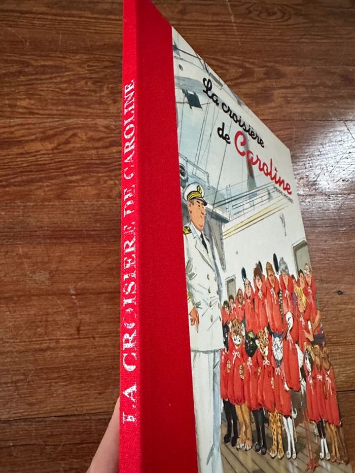Livre rare album bd Caroline la croisière bateau grand format reliure rouge Pierre Probst - photo numéro 2