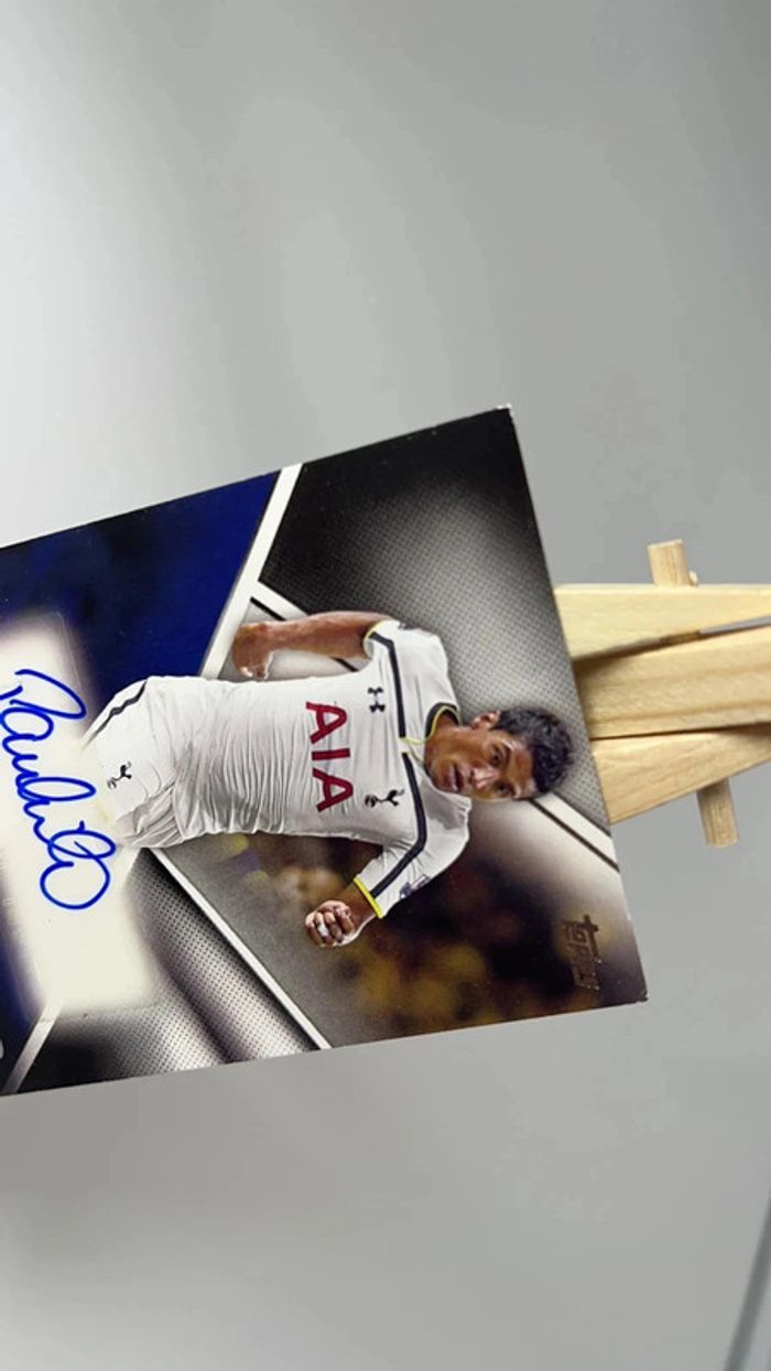 2014 Topps Premier Gold Paulinho auto autographe #PA-P Tottenham Hotspur - photo numéro 3