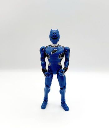 Figurine Power Rangers bleu BANDAI jungle Fury 2007 collection Vintage 15 cm