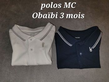 Lot polos 3 mois Obaïbi