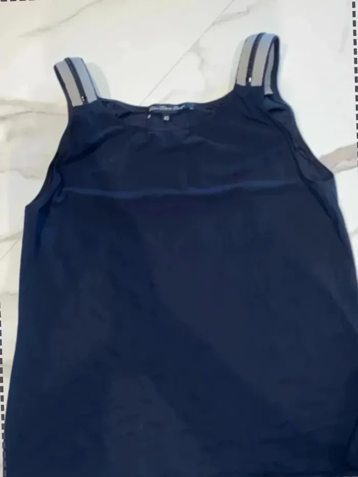 Débardeur marine - Bleu Blanc Rouge - Taille L