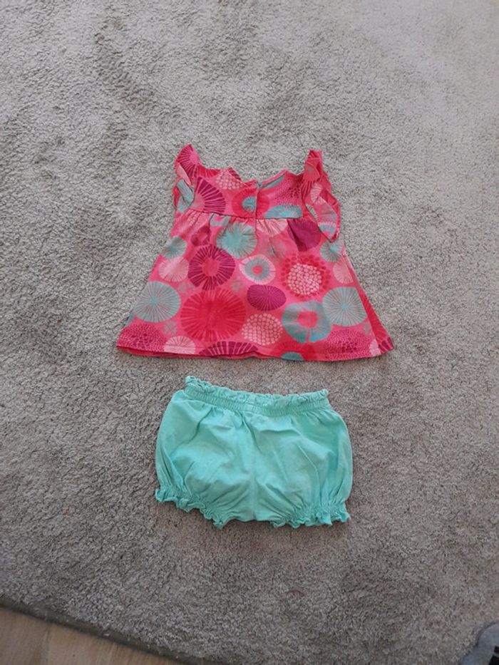 Ensemble rose et vert 12 mois - photo numéro 2
