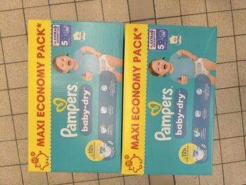 Pampers Baby dry T5+ - 2*88 couches