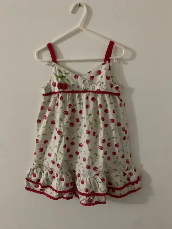 Robe d’été fille Pomme Framboise by Orchestra – Taille 4 ans