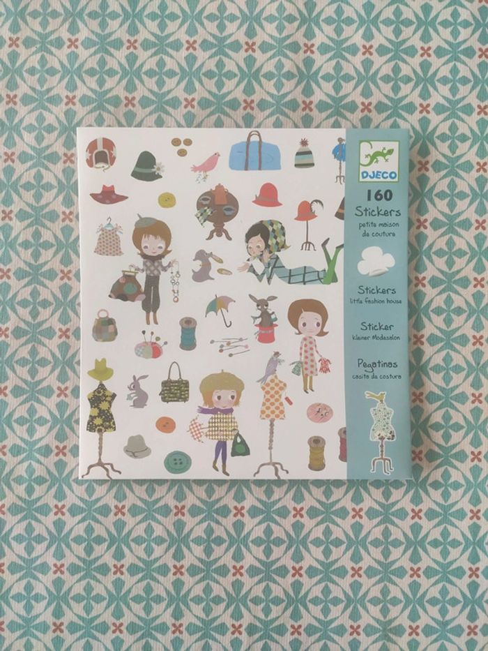 Djeco 160 stickers petite maison de couture