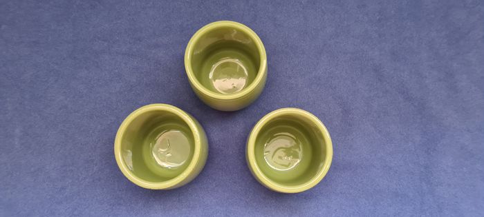 3 pots vert en grès alimentaire - Cermer - photo numéro 2