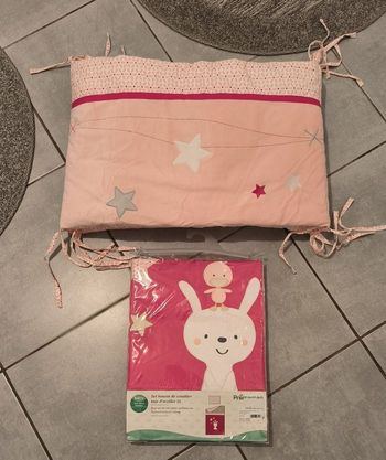 Lot tour de lit+ parure housse de couette