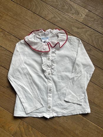 Blouse blanche Jacadi 4 ans