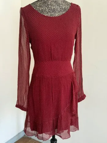 Robe à pois Sézane en soie