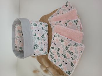 Panier de 10 lingettes lavables