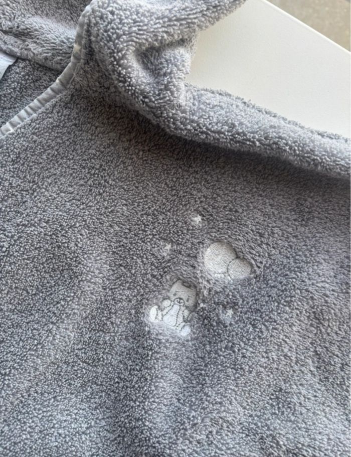 Poncho de bain Sensei gris nounours - photo numéro 3