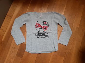 Pull gris 10ans