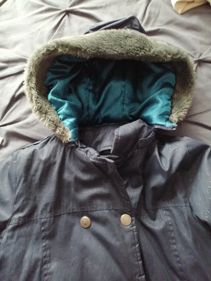 Blouson bleu pailleté - photo numéro 2