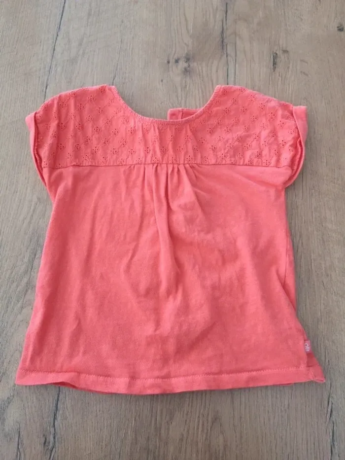 Tee shirt orange 18 mois okaidi