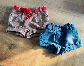 Lot de 2 shorts tape à l’œil 6 mois