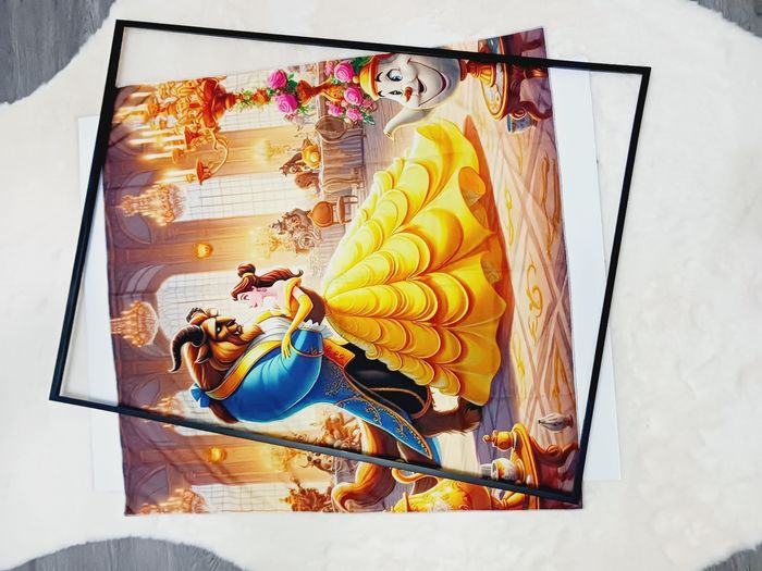 Decoration murale Impression sur toile tissus 70x70 neuf à encadrer