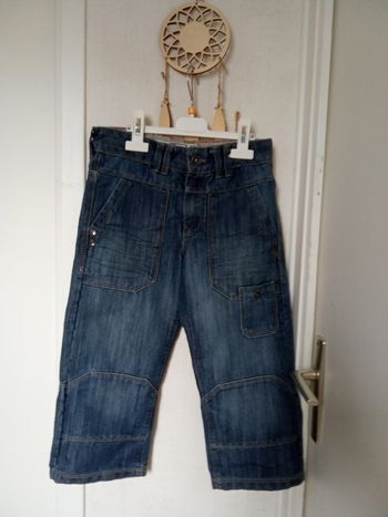 Pantacourt garçon en jean Okaïdi 9 ans