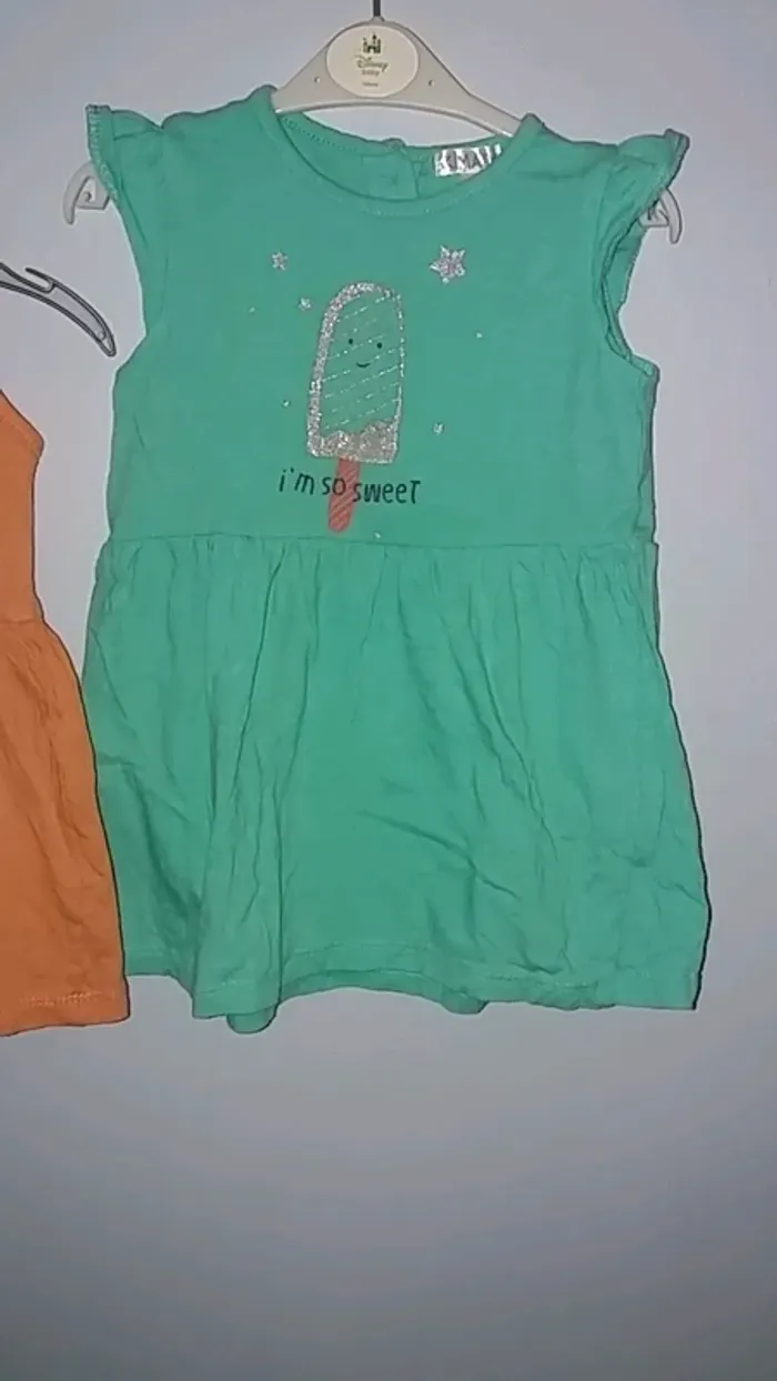 Lot de 2 robes d'été 12 mois - photo numéro 3