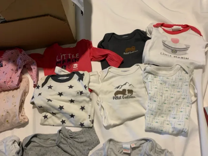 Lot de 10 bodys 3 mois manches longues - photo numéro 2