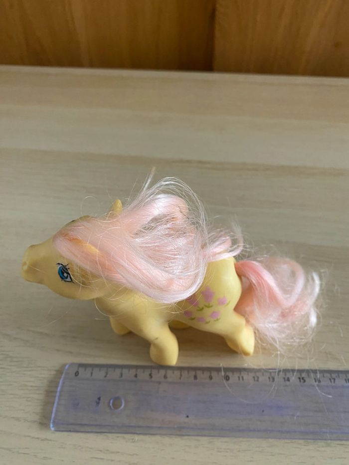 Mon petit poney Little pony hasbro 1984 vintage tulipe rose jaune earth ponies posey - photo numéro 10