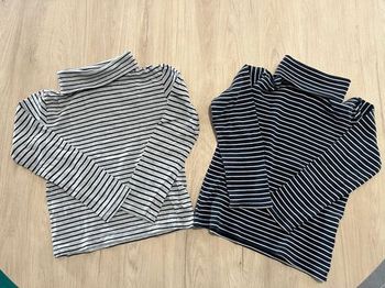 2 t shirts manches longues