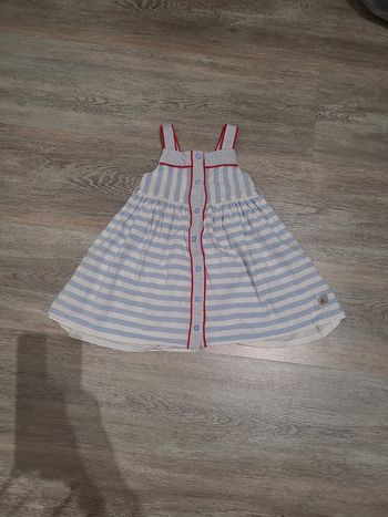 Robe marinière bleu et blanc